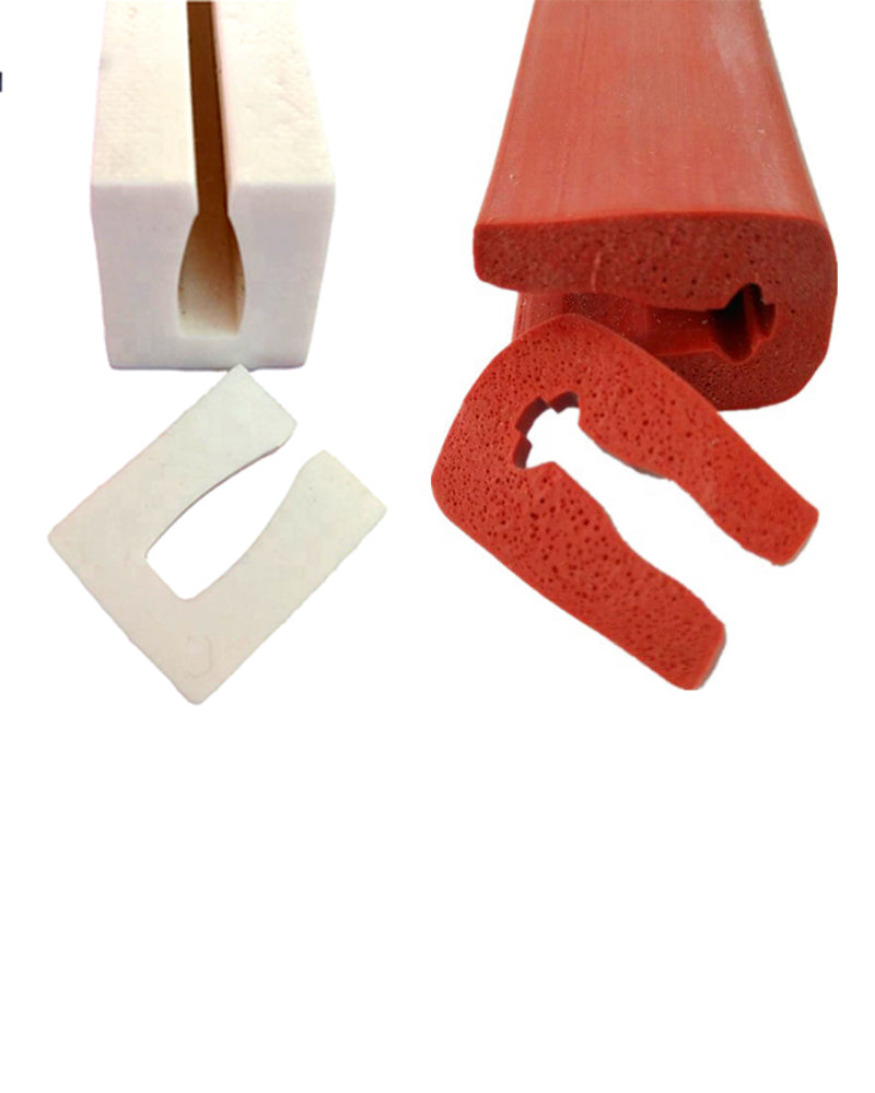 Silicone foam sealing strip Temperature-resistant sealing strip for doors and windows aging-resistant silicone strip sound-insulating and vibration-damping sealing strip