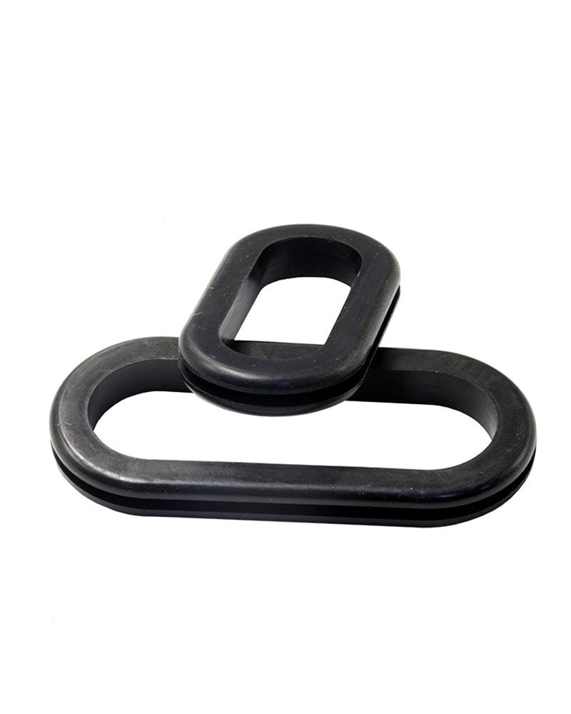 Push-in type non-standard shape rubber grommet with sealing, insulating and double-sided wire protection