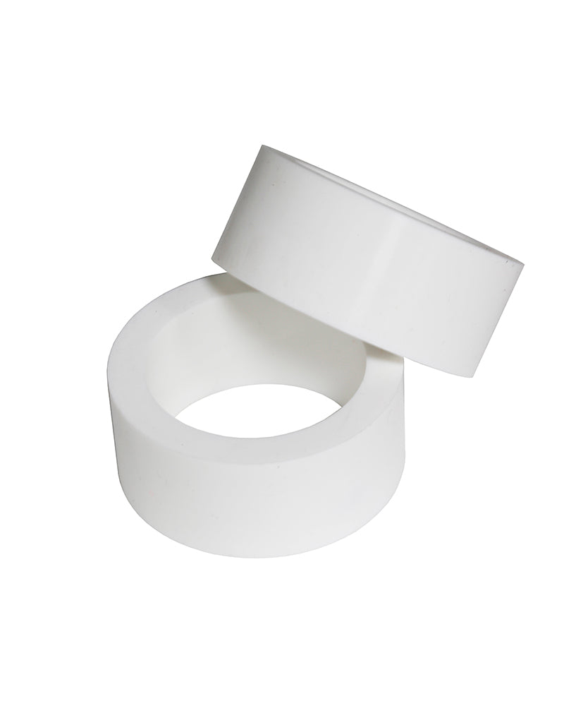 Conical silicone plug with hole (high elasticity); silicone tube cap seals the pipe opening