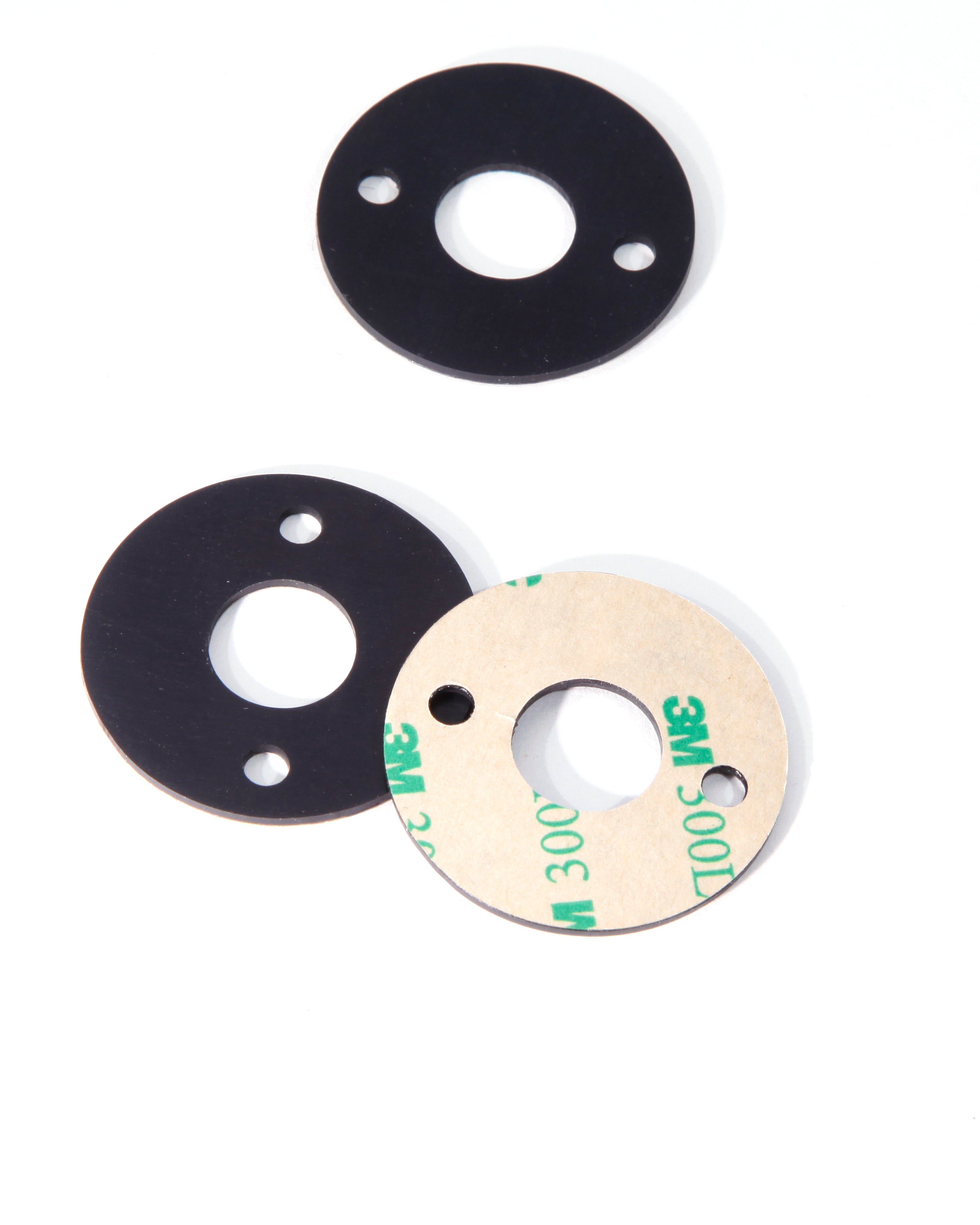 Self-stick perforated rubber pad