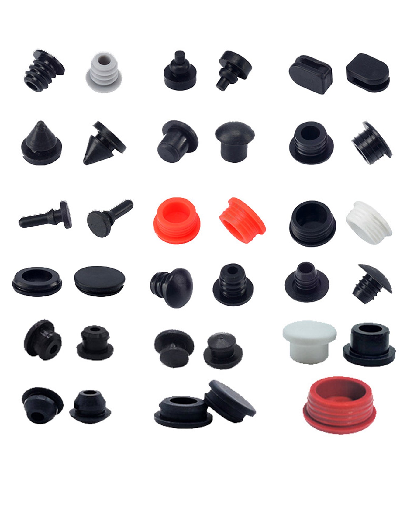 Sink hole sealing glue Circular sealing ring Hood snap hollow T-type Silicone plug Snap rubber plug