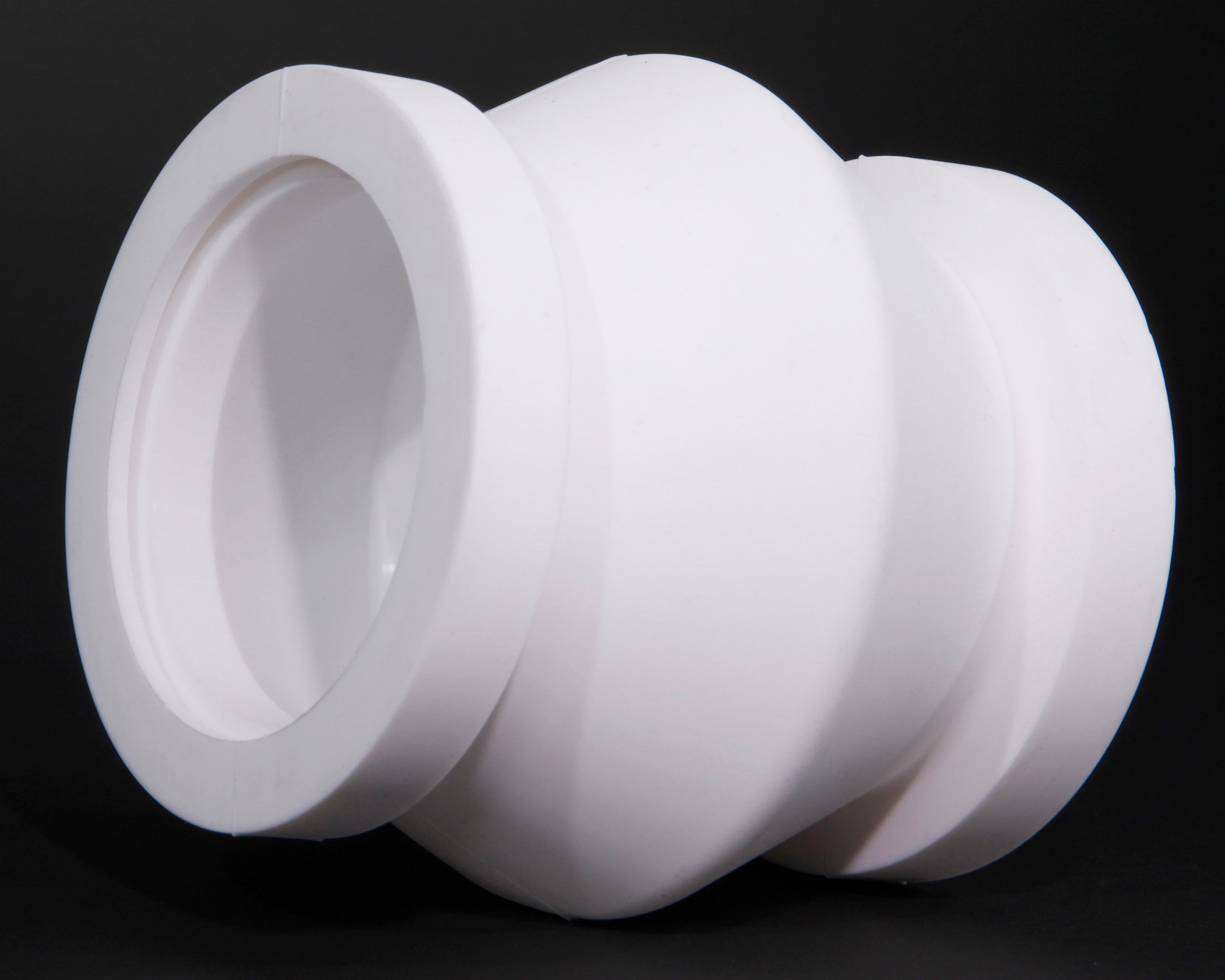 White Silicone Corrugated Pipe
