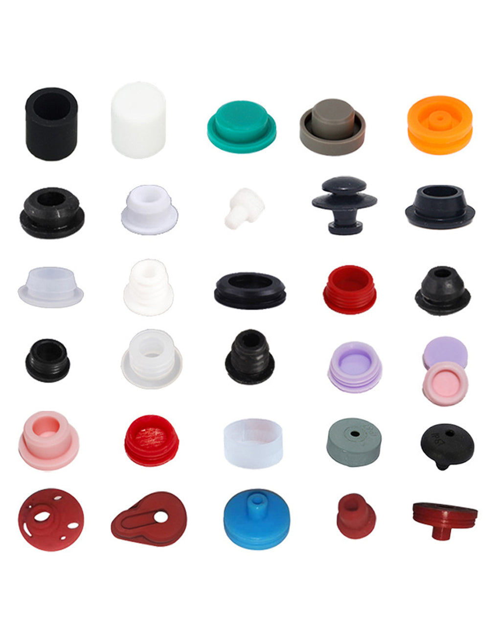 Sink hole sealing glue Circular sealing ring Hood snap hollow T-type Silicone plug Snap rubber plug