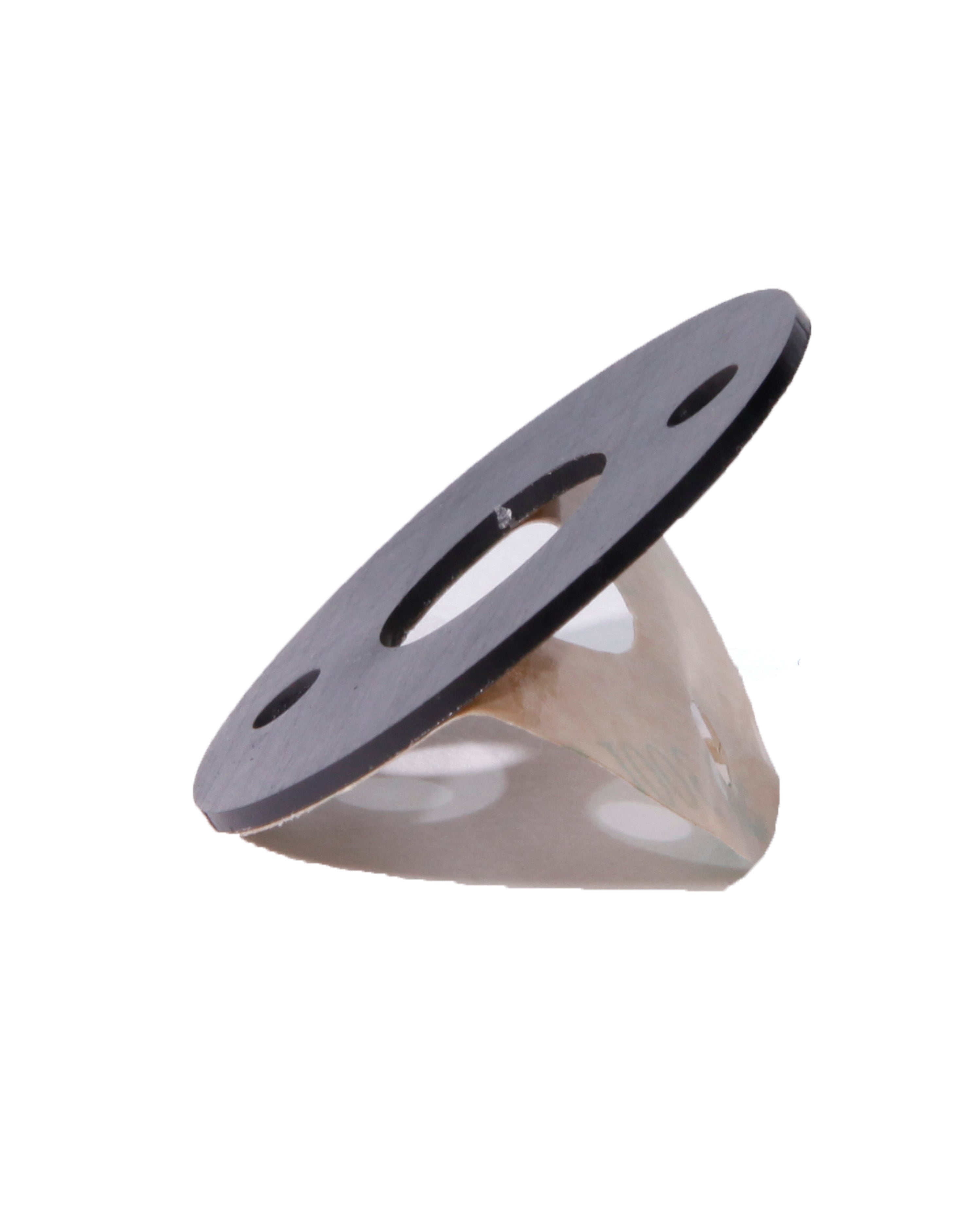 Self-stick perforated rubber pad