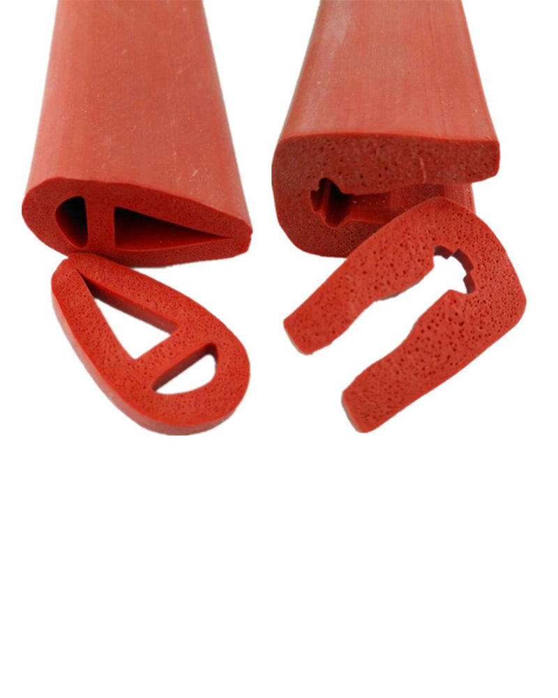 Silicone foam sealing strip Temperature-resistant sealing strip for doors and windows aging-resistant silicone strip sound-insulating and vibration-damping sealing strip