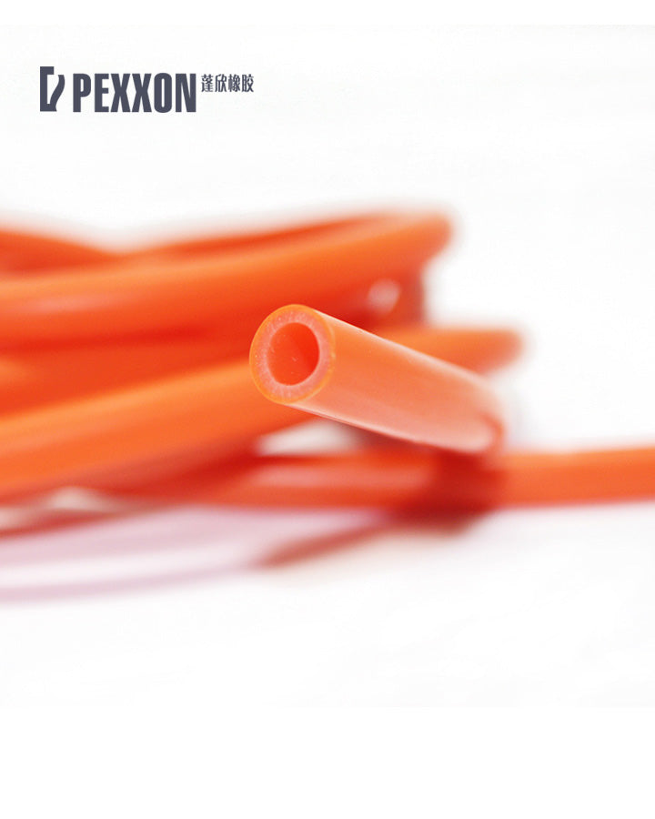 Colorful silicone rubber high-temperature resistant and wear-resistant round pipe