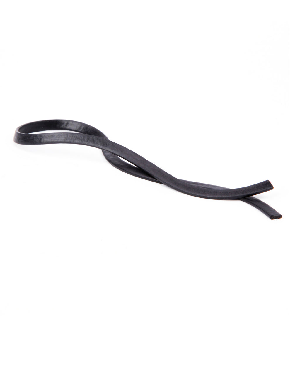 The arc-shaped structure can bend the foamed flat strips