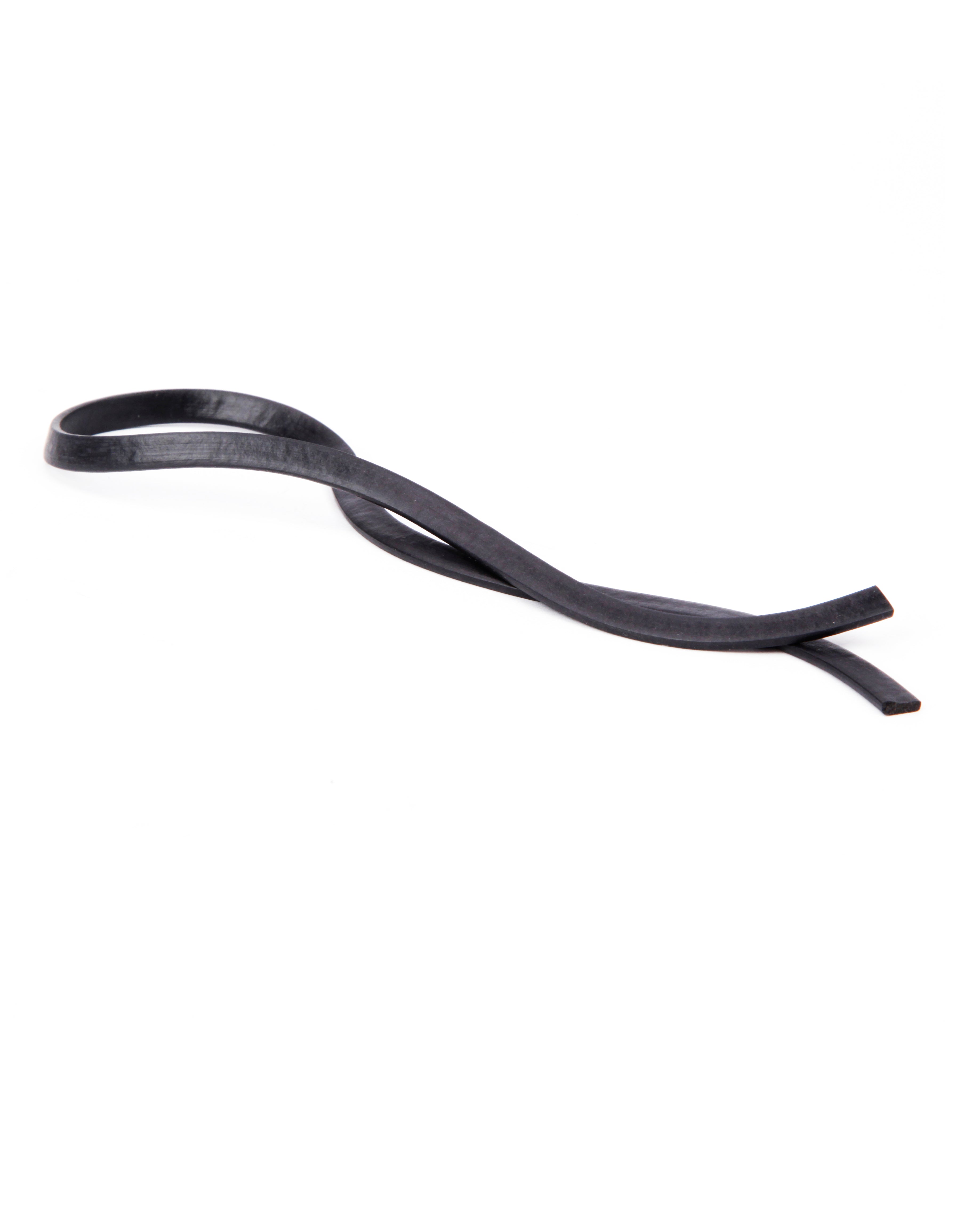 The arc-shaped structure can bend the foamed flat strips