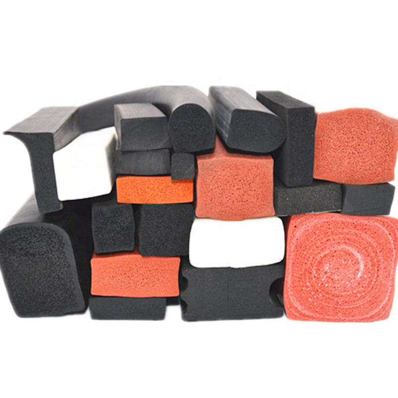 rubber seals factory rubber sealing strip Pink perforated irregular shape