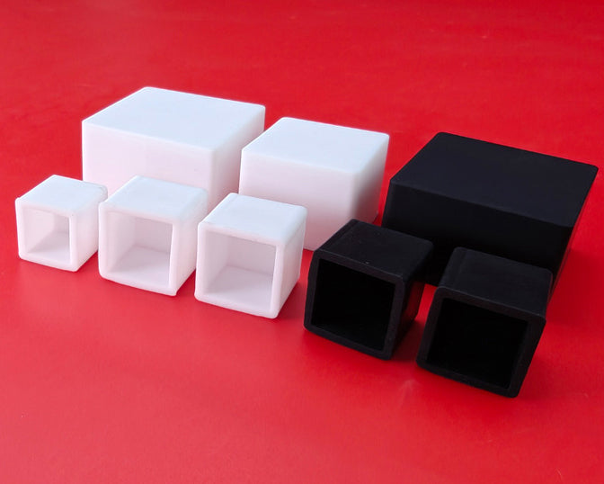 Square silicone protective case Square tube dust cover Elastic silicone hollow sleeve