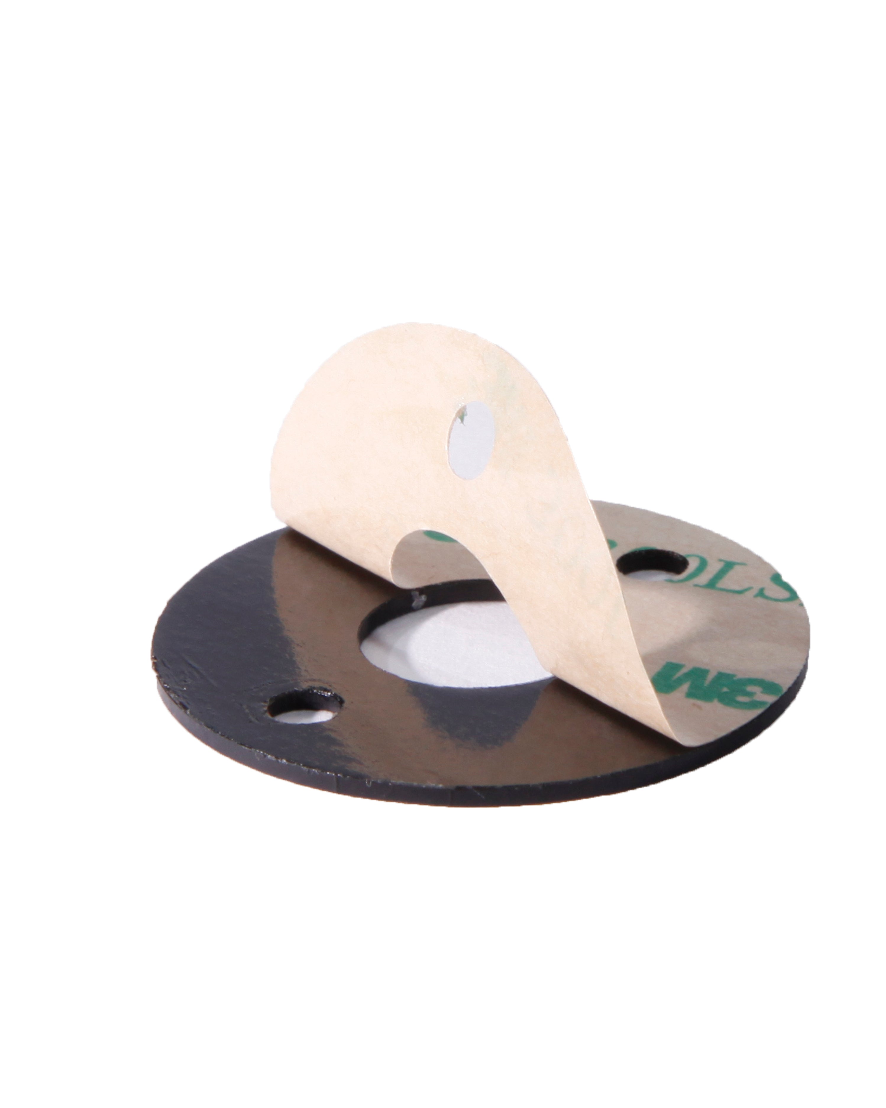 Self-stick perforated rubber pad