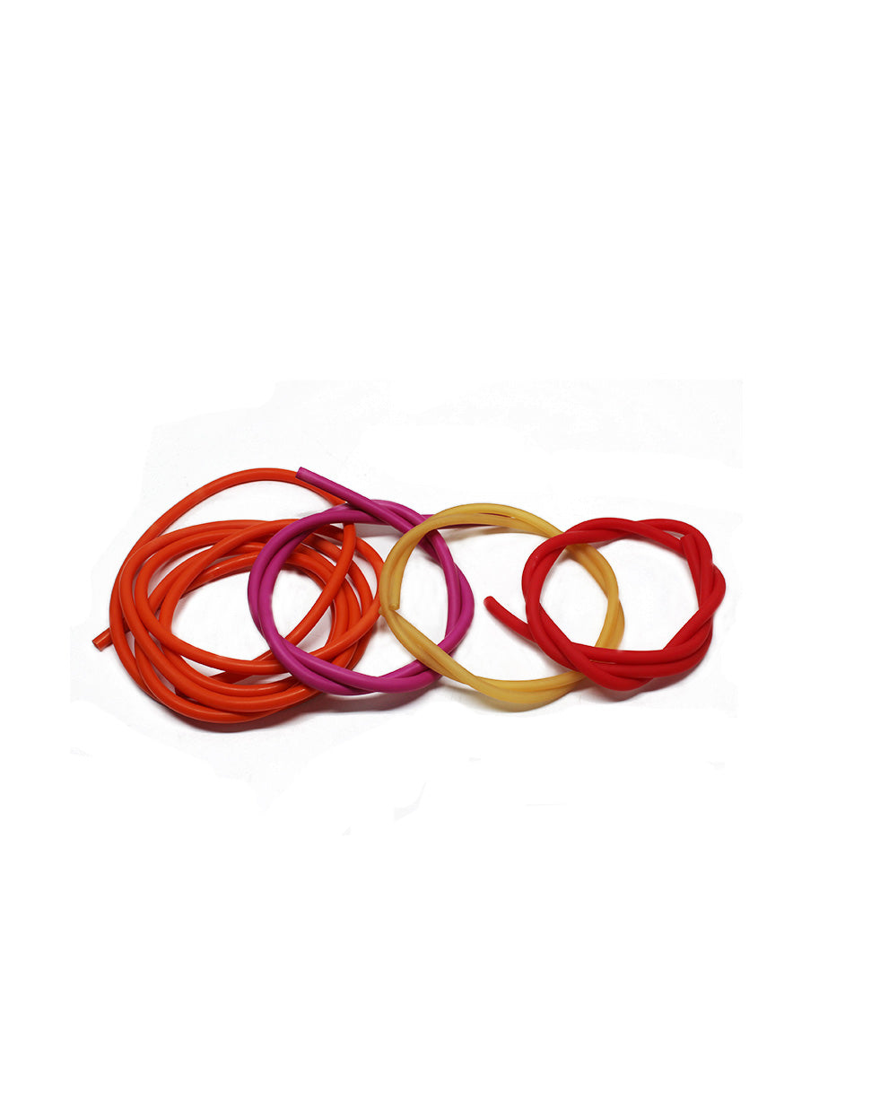 Colorful silicone rubber high-temperature resistant and wear-resistant round pipe