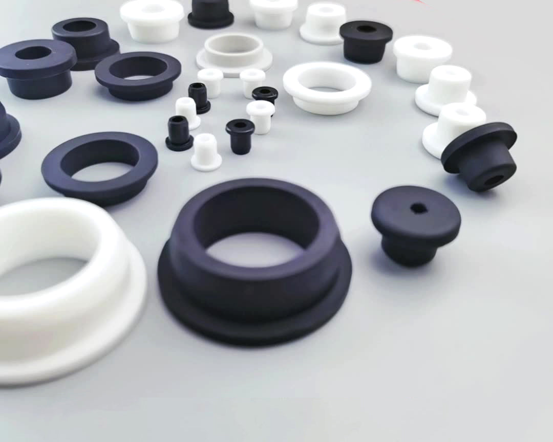 Outlet wire sleeves Housing hollow hole plug Single-sided sealing ring O-ring Silicone wire protection ring