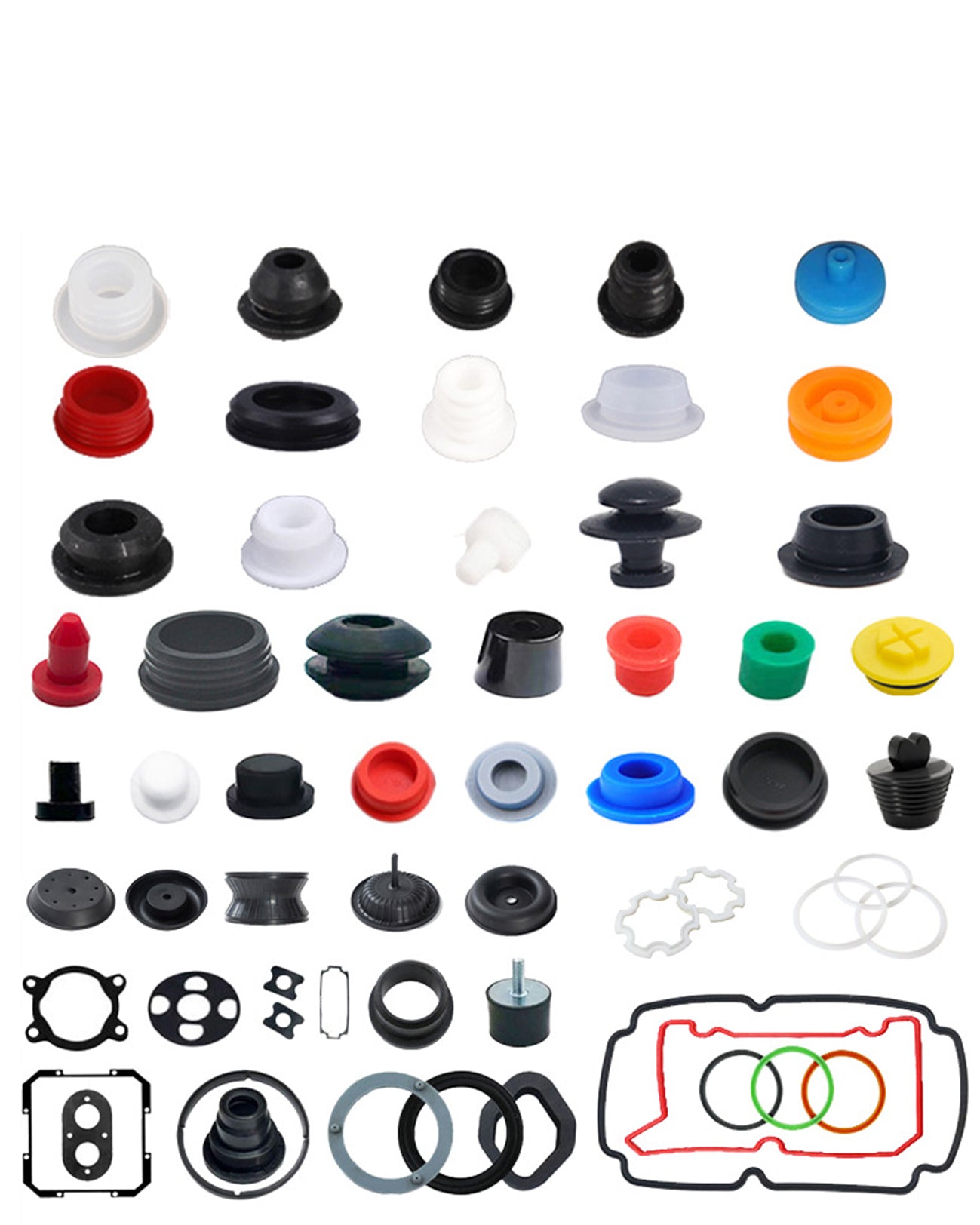 Sink hole sealing glue Circular sealing ring Hood snap hollow T-type Silicone plug Snap rubber plug