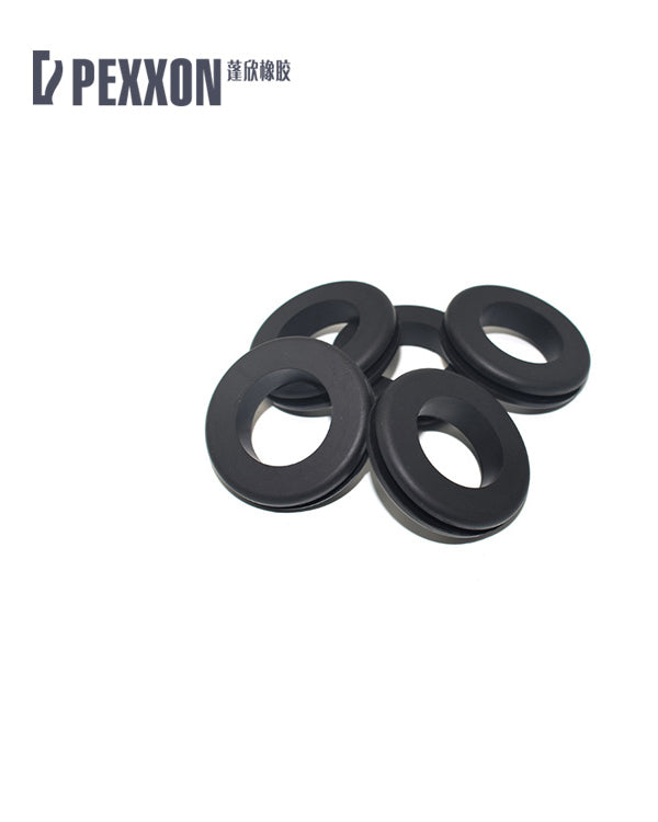 Silicone protective coil Waterproof silicone wire protection sleeve Double-sided wire passing through the coil and out of the ring Dust-proof ring silicone protective cover Through-hole sealing wire guard ring