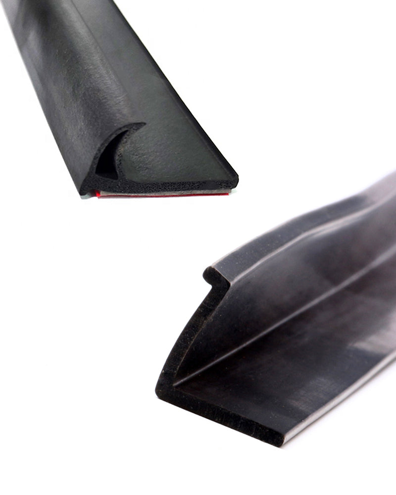 Rubber sealing strip with metal skeleton, anti-collision and sound-insulating rubber composite edge wrapping strip, U-shaped rubber sealing strip