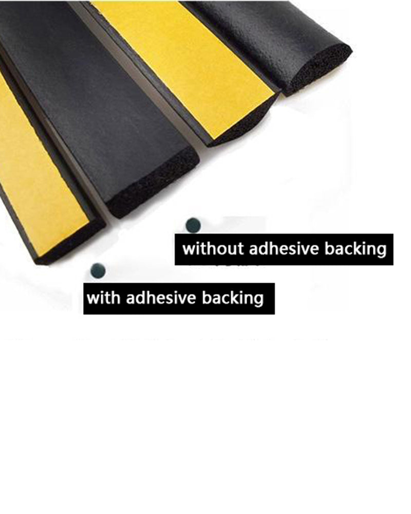 Self-adhesive foamed rubber D-shaped sealing strip; EPDM semi-circular foamed rubber strip