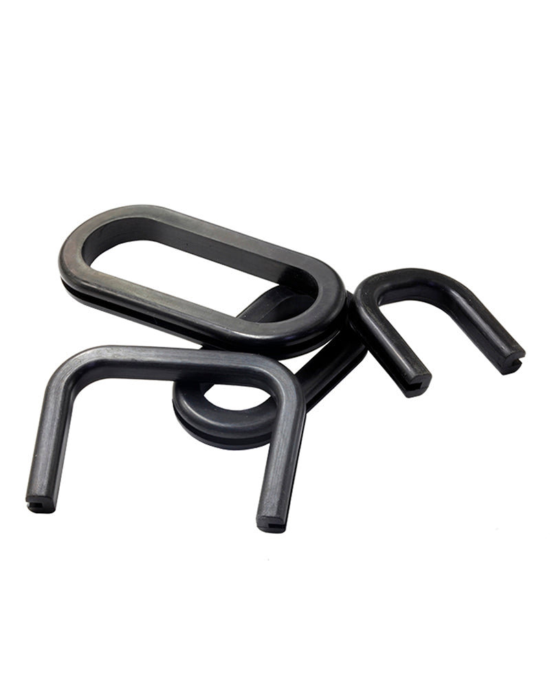 Push-in type non-standard shape rubber grommet with sealing, insulating and double-sided wire protection