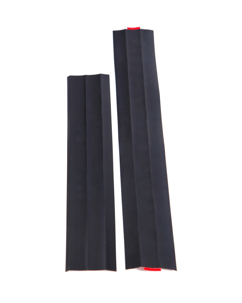 Multi-surface rubber sealing strip with adhesive backing