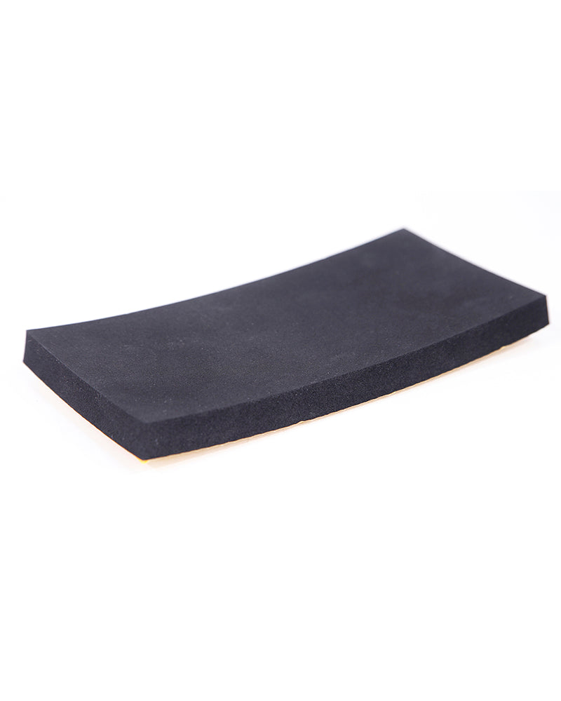 Adhesive-backed foam rubber products